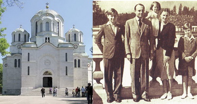 Црква на Опленцу; Кнез Павле са породицом